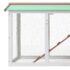 vidaXL Outdoor Large Rabbit Hutch Brown and White 145x45x84 cm Wood - Image 5