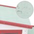 vidaXL Outdoor Large Rabbit Hutch Red and White 201x45x85 cm Wood - Image 7