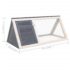 vidaXL Animal Rabbit Cage Grey Wood - Image 5