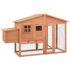 vidaXL Chicken Coop with Nest Box Solid Fir Wood
