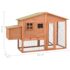vidaXL Chicken Coop with Nest Box Solid Fir Wood - Image 9