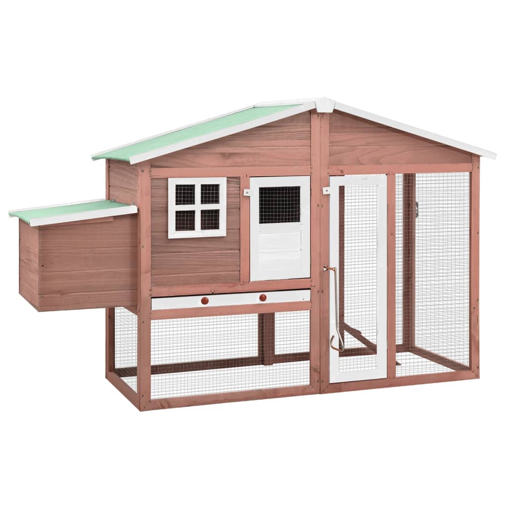 8719883737898_a_en_hd_1 vidaXL Chicken Coop with Nest Box Mocha and White Solid Fir Wood - Image 1