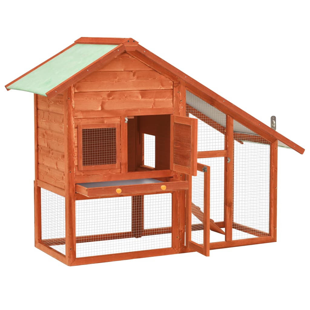 8719883737911_g_en_hd_1 vidaXL Rabbit Hutch 140x63x120 cm Solid Firwood - Image 2