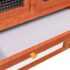 vidaXL Rabbit Hutch 140x63x120 cm Solid Firwood - Image 9