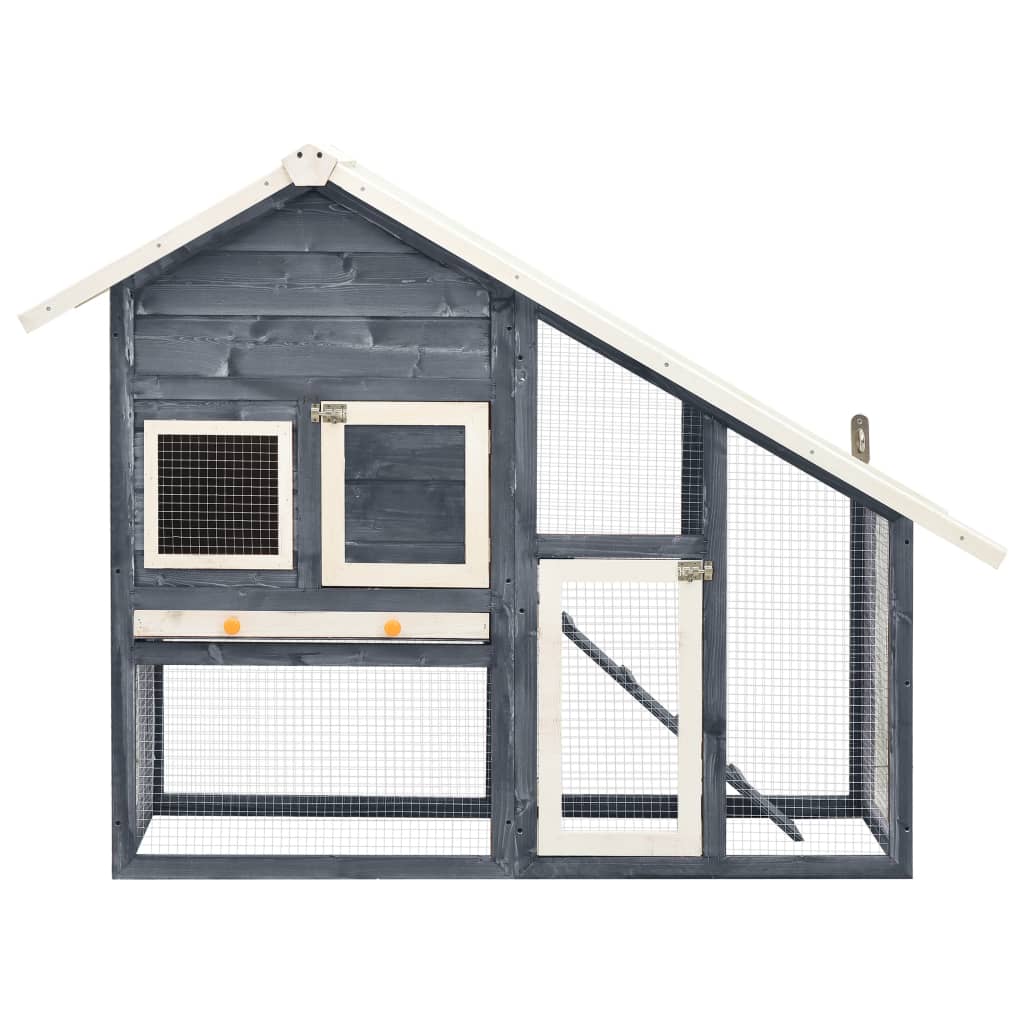 8719883737928_g_en_hd_2 vidaXL Rabbit Hutch Grey and White 140x63x120 cm Solid Firwood - Image 3