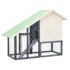 vidaXL Rabbit Hutch Grey and White 140x63x120 cm Solid Firwood - Image 5