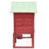 vidaXL Rabbit Hutch Red and White 140x63x120 cm Solid Firwood - Image 3