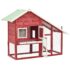 vidaXL Rabbit Hutch Red and White 140x63x120 cm Solid Firwood - Image 5