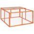 vidaXL Rabbit Hutch 124x120x60 cm Solid Firwood