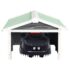 vidaXL Robotic Lawn Mower Garage 72x87x50 cm Grey and White Firwood - Image 3