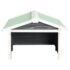 vidaXL Robotic Lawn Mower Garage 72x87x50 cm Grey and White Firwood - Image 4