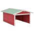 vidaXL Robotic Lawn Mower Garage 72x87x50 cm Red and White Firwood - Image 2