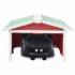 vidaXL Robotic Lawn Mower Garage 72x87x50 cm Red and White Firwood - Image 3