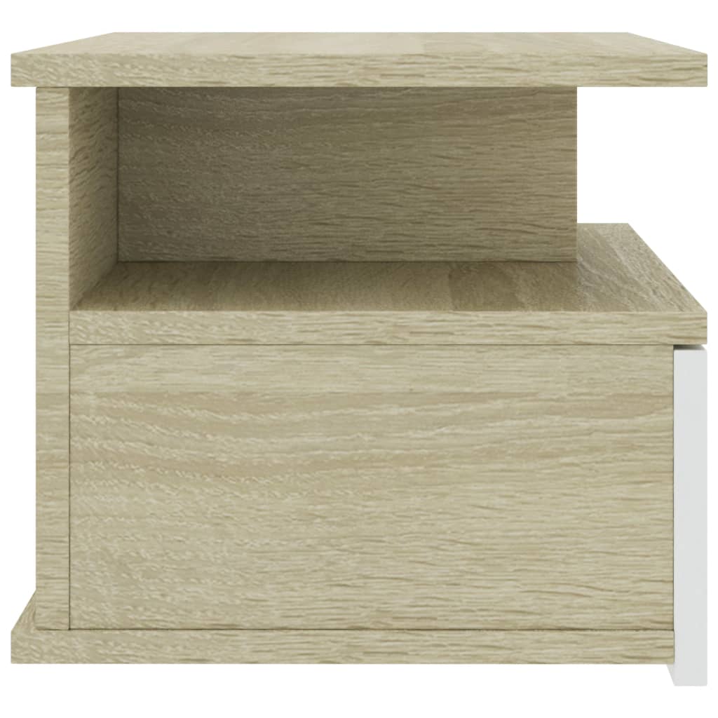 8719883738222_g_en_hd_3 vidaXL Floating Nightstands 2 pcs White and Sonoma Oak 40x31x27 cm Engineered Wood - Image 5