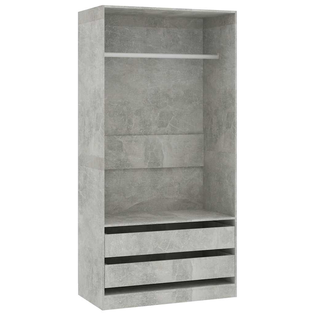 8719883740041_a_en_hd_1 vidaXL Wardrobe Concrete Grey 100x50x200 cm Engineered Wood - Image 2