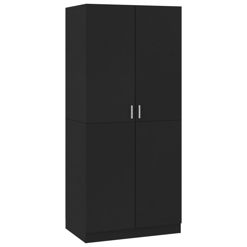 8719883740195_a_en_hd_1 vidaXL Wardrobe Black 80x52x180 cm Engineered Wood - Image 2