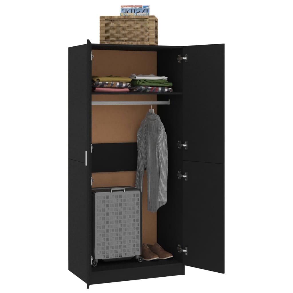 8719883740195_g_en_hd_2 vidaXL Wardrobe Black 80x52x180 cm Engineered Wood - Image 5