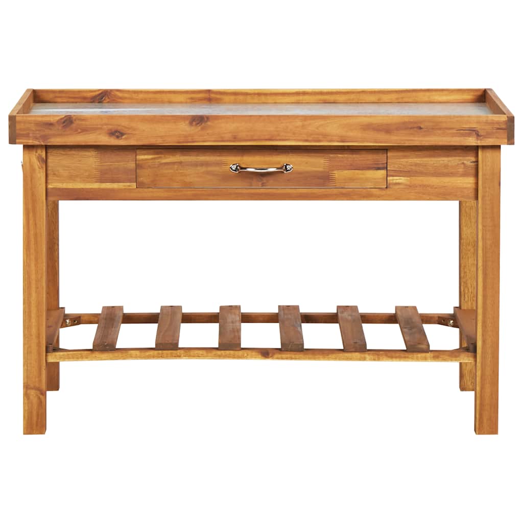 8719883743851_g_en_hd_3 vidaXL Garden Work Bench with Zinc Top Solid Acacia Wood - Image 4