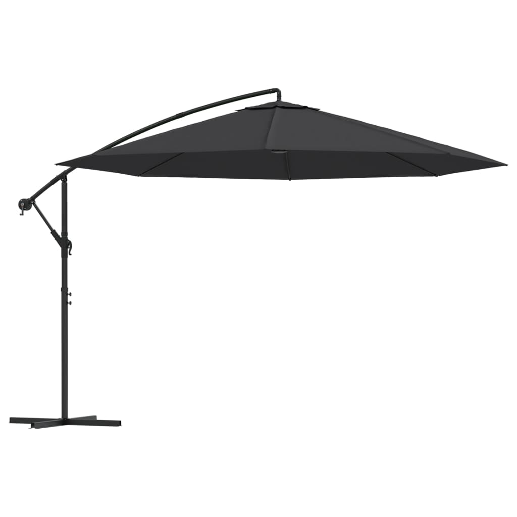 8719883744575_a_en_hd_1 vidaXL Cantilever Garden Parasol with Aluminium Pole 350 cm Black - Image 2