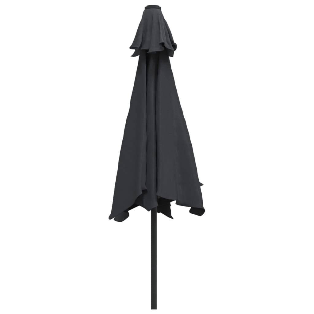 8719883744612_g_en_hd_4 vidaXL Garden Parasol with LED Lights and Steel Pole 300 cm Black - Image 6