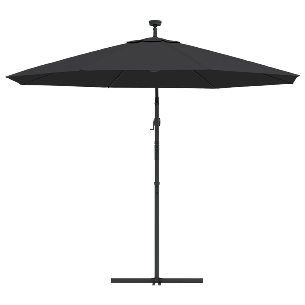 8719883744636_g_en_hd_5 vidaXL Cantilever Garden Parasol with LED Lights and Steel Pole 300 cm Black - Image 7
