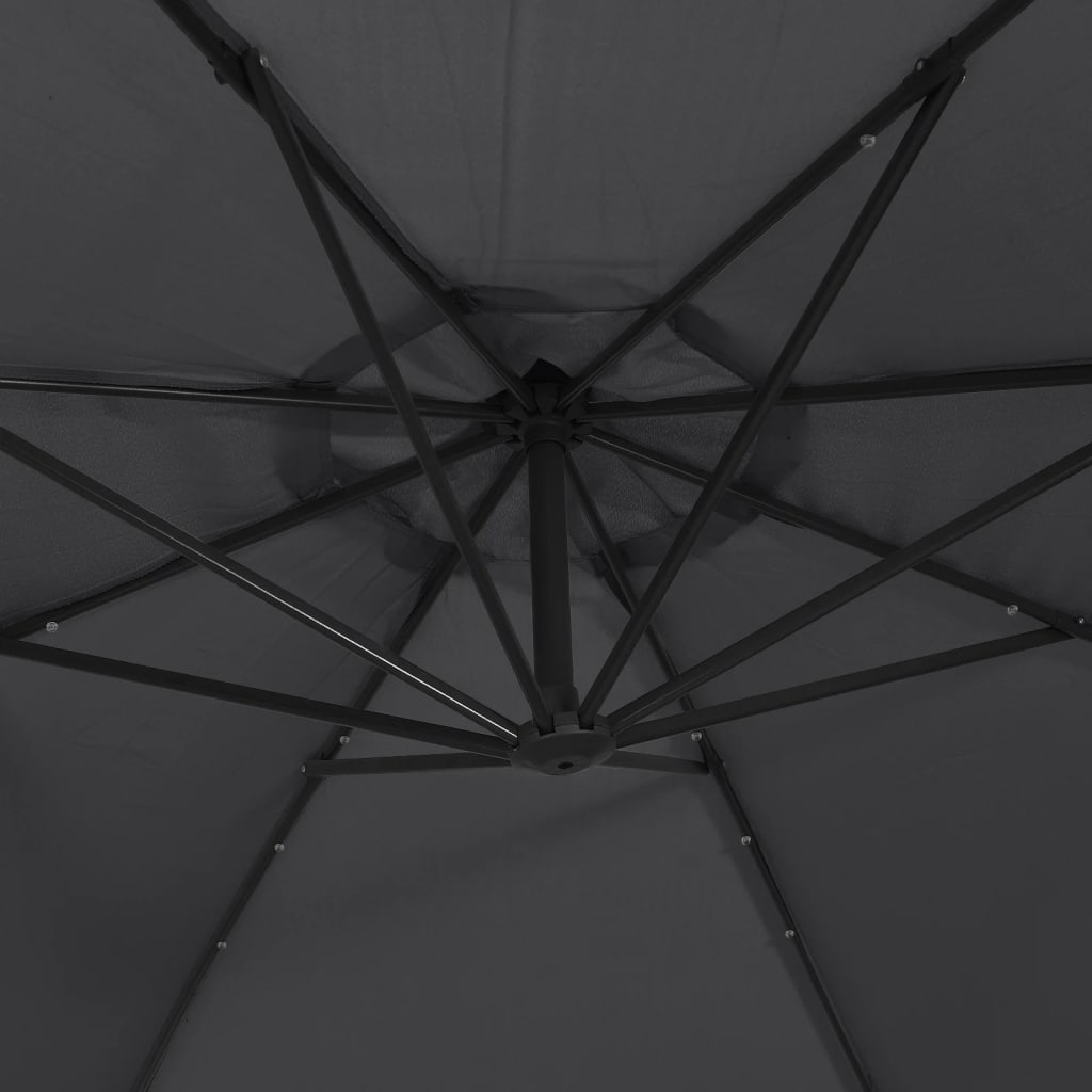 8719883744636_g_en_hd_7 vidaXL Cantilever Garden Parasol with LED Lights and Steel Pole 300 cm Black - Image 9