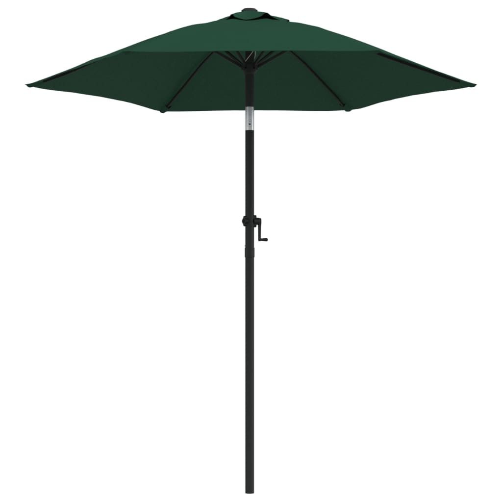 8719883745329_a_en_hd_1 vidaXL Garden Parasol Green 200x224 cm Aluminium - Image 2