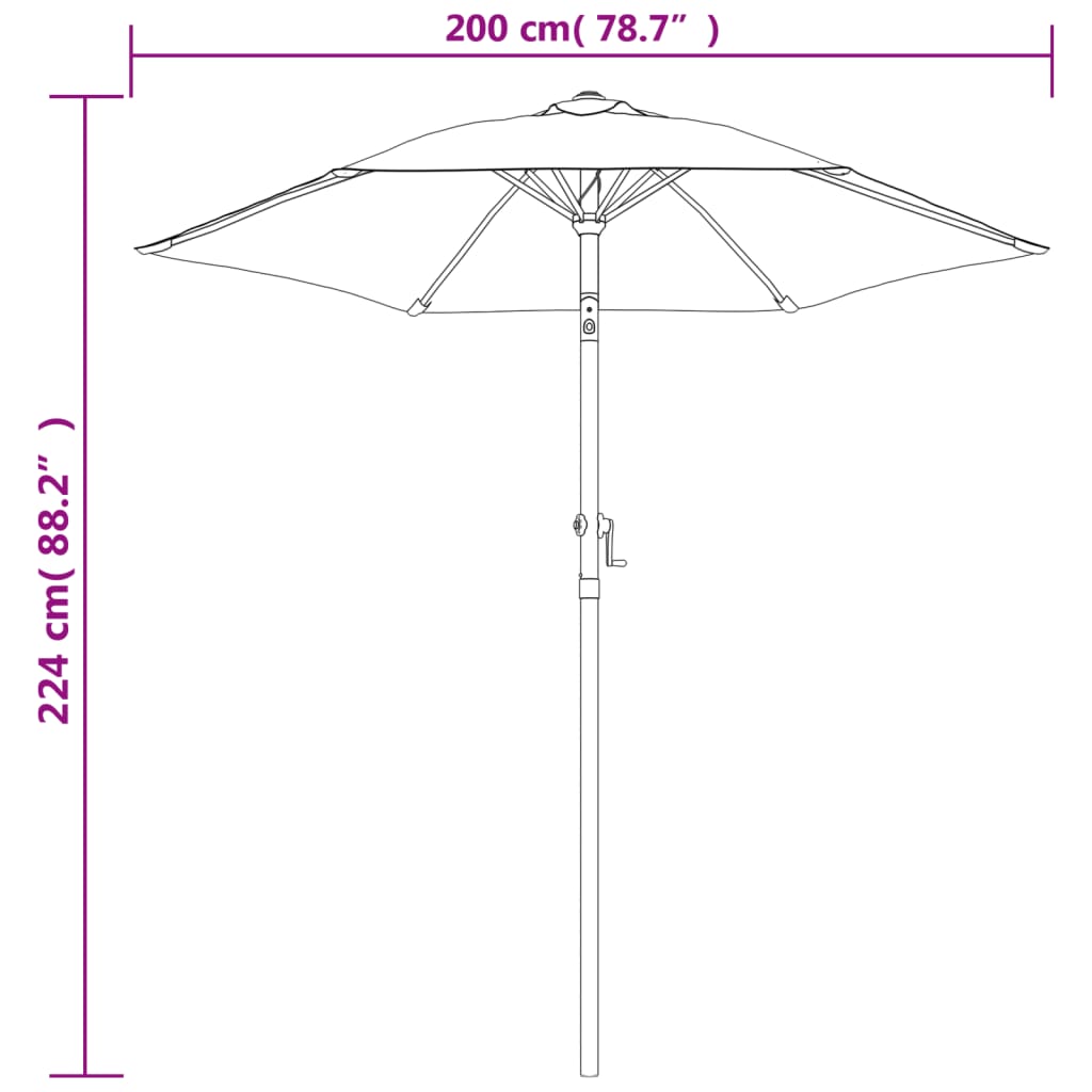 8719883745374_g_en_hd_6 vidaXL Garden Parasol Black 200x224 cm Aluminium - Image 8