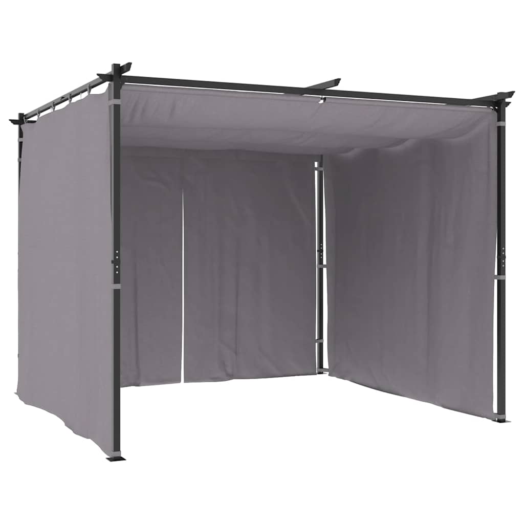 8719883745671_g_en_hd_3 vidaXL Gazebo with Curtains 3x3 m Anthracite Steel - Image 5