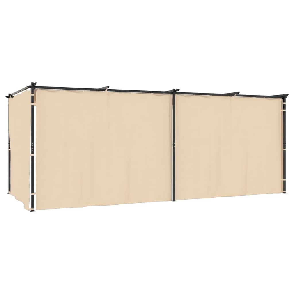 8719883745701_a_en_hd_1 vidaXL Gazebo with Curtains 3x6 m Cream Steel - Image 2