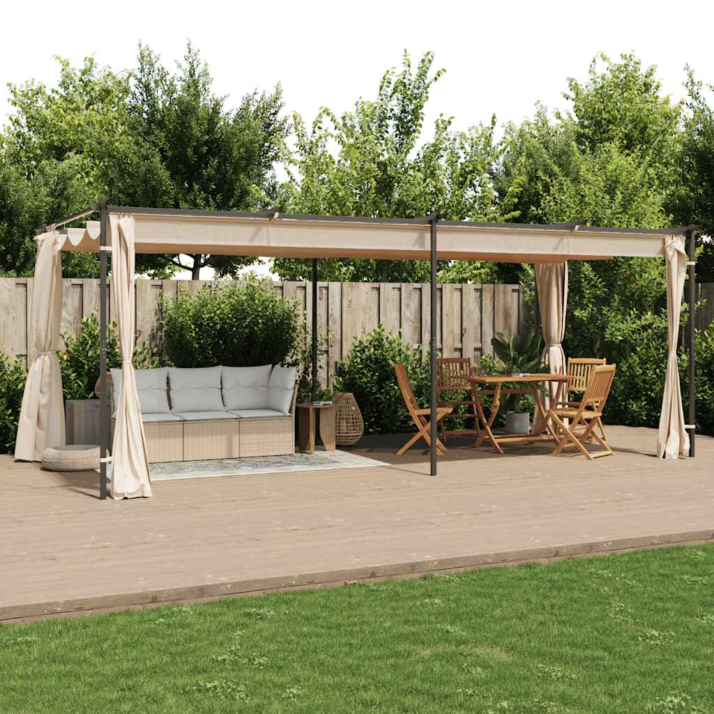 8719883745701_g_en_hd_1 vidaXL Gazebo with Curtains 3x6 m Cream Steel - Image 3