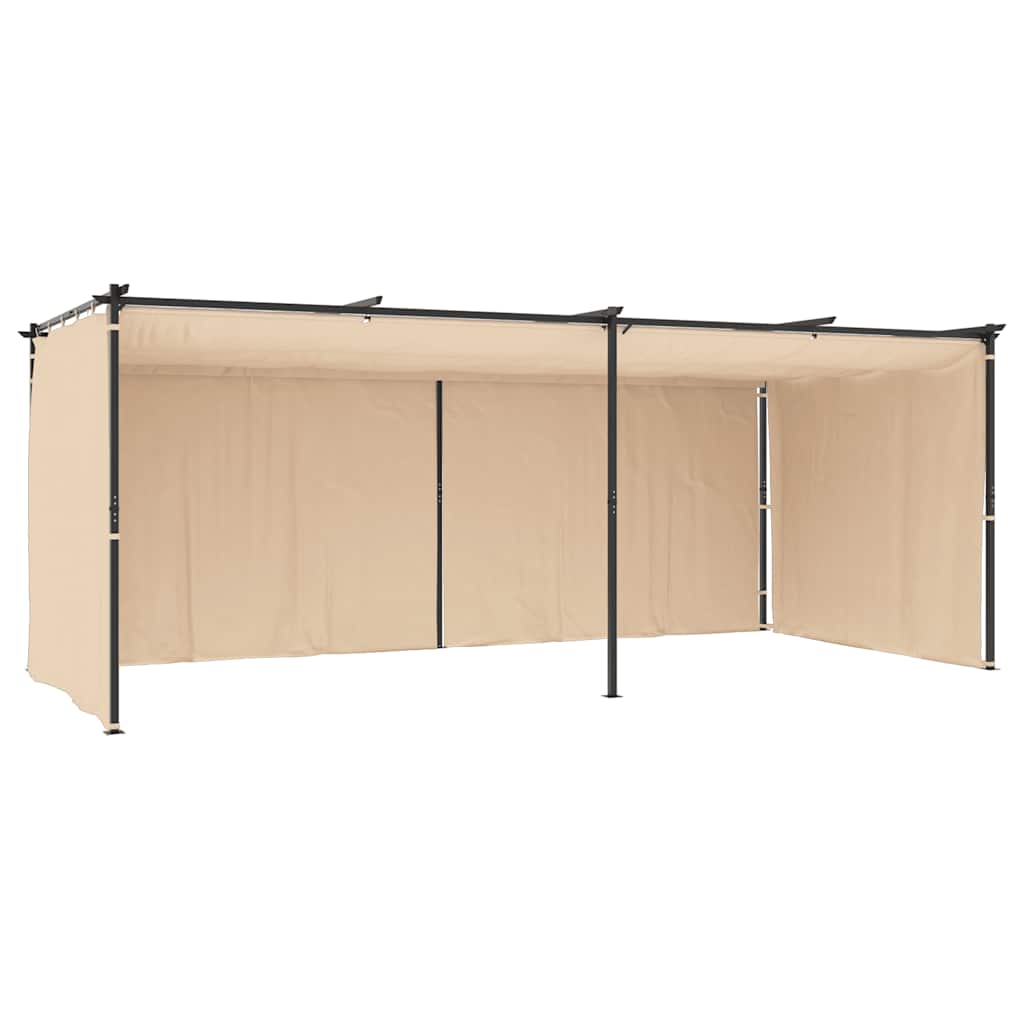 8719883745701_g_en_hd_4 vidaXL Gazebo with Curtains 3x6 m Cream Steel - Image 6