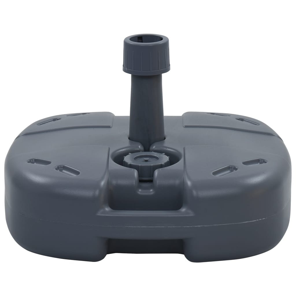vidaXL Portable Umbrella Base Grey Sand / Water Filled