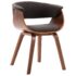 vidaXL Dining Chairs 2 pcs Grey Bent Wood and Fabric - Image 3