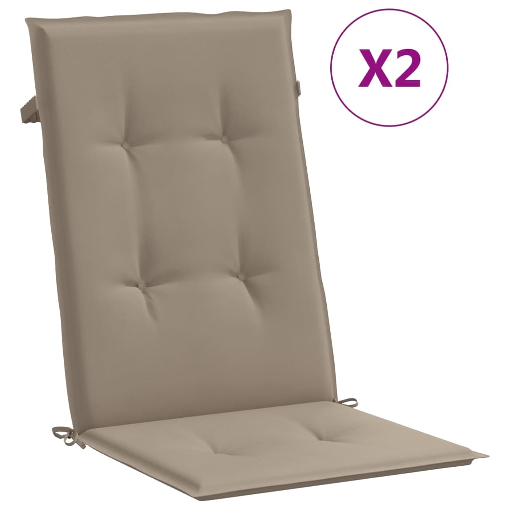 8719883752204_a_en_hd_1 vidaXL Garden Highback Chair Cushions 2 pcs Taupe 120x50x3 cm Fabric - Image 2