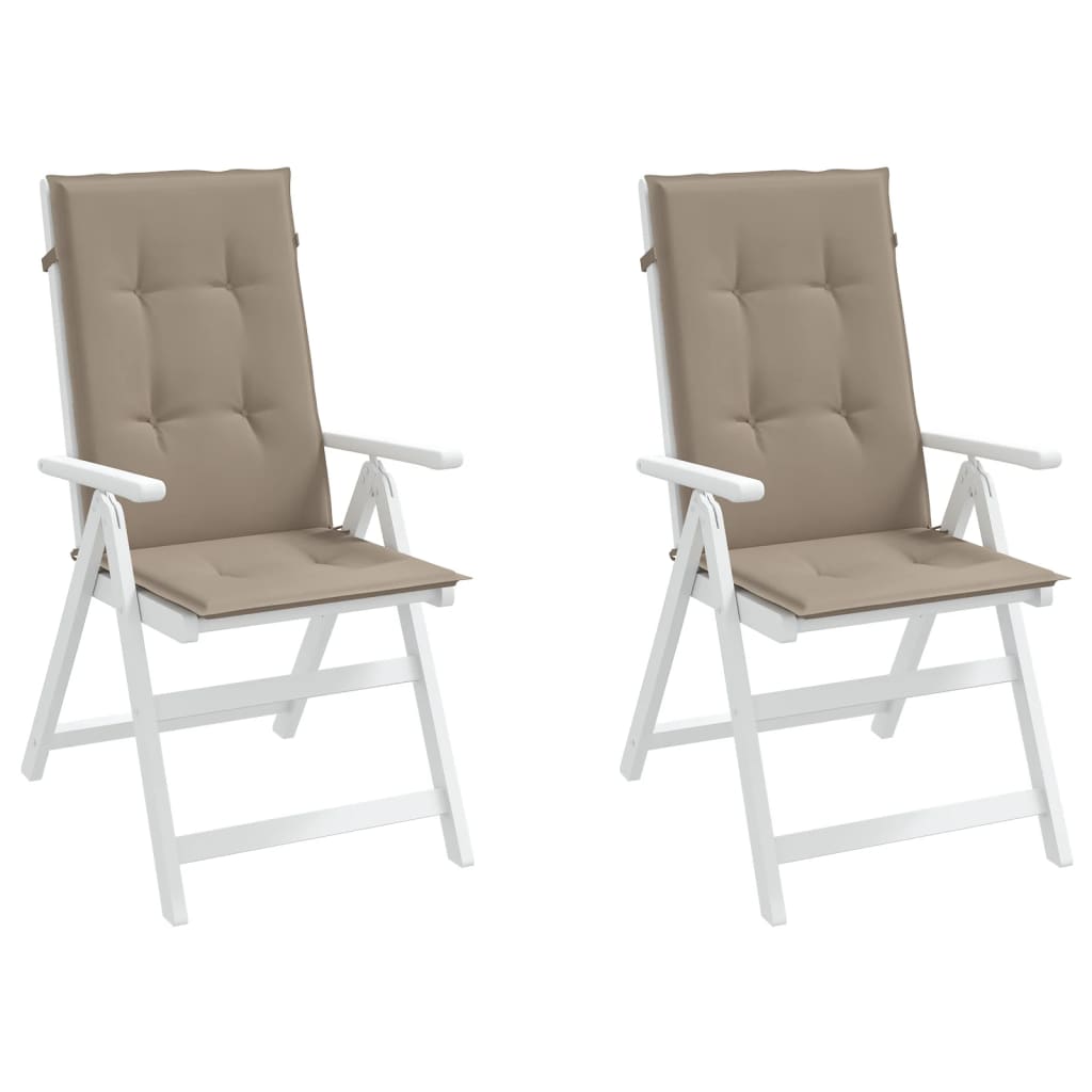 8719883752204_g_en_hd_2 vidaXL Garden Highback Chair Cushions 2 pcs Taupe 120x50x3 cm Fabric - Image 4