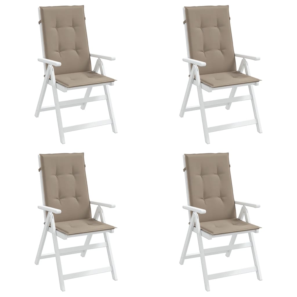 8719883752211_g_en_hd_2 vidaXL Garden Highback Chair Cushions 4 pcs Taupe 120x50x3 cm Fabric - Image 4
