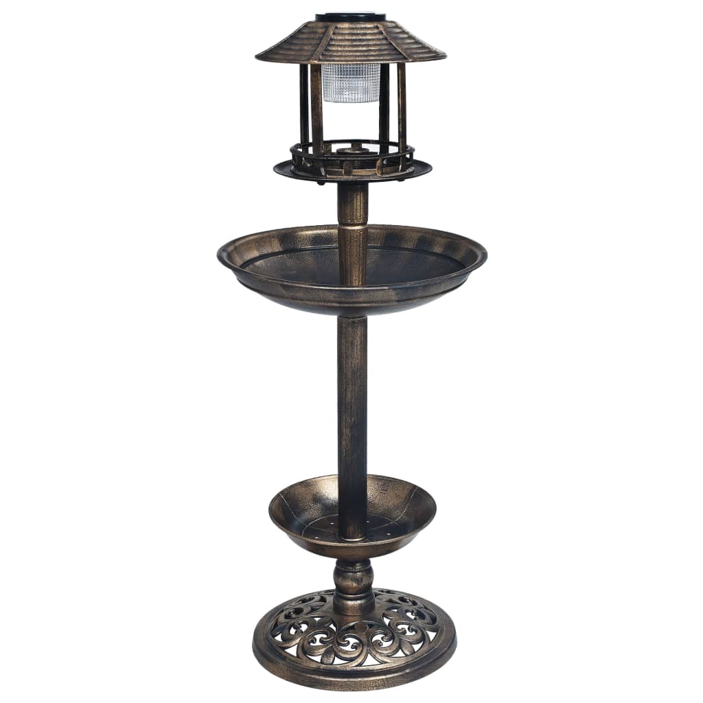 8719883753676_g_en_hd_1 vidaXL Decorative Birdbath with Solar Powered LED Lights Plastic - Image 2