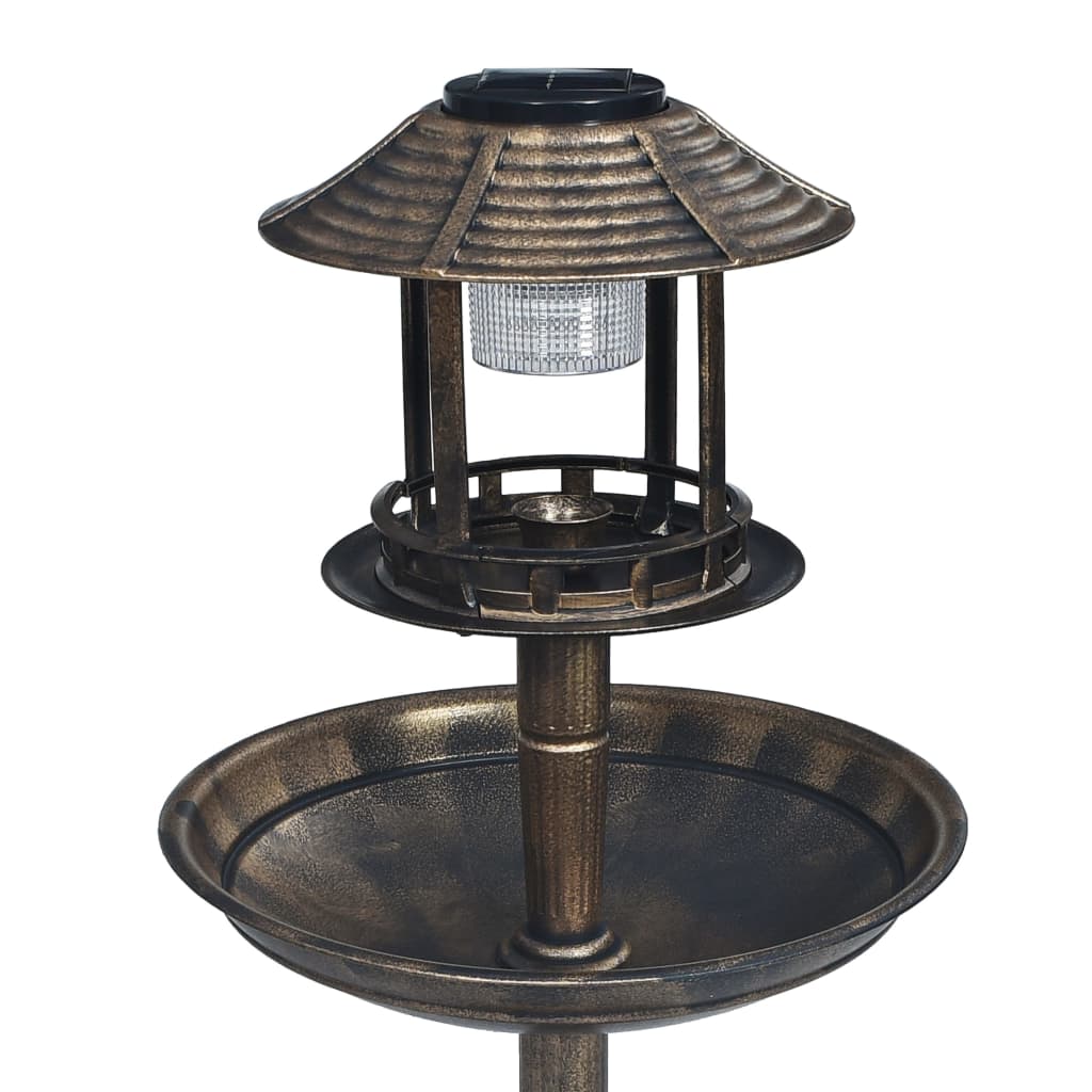 8719883753676_g_en_hd_2 vidaXL Decorative Birdbath with Solar Powered LED Lights Plastic - Image 3