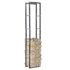 vidaXL Firewood Rack Black 40x25x200 cm Steel
