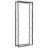 vidaXL Firewood Rack Black 80x25x200 cm Steel - Image 2