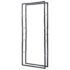vidaXL Firewood Rack Black 80x25x200 cm Steel - Image 3