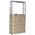 vidaXL Firewood Rack Black 100x25x200 cm Steel