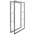 vidaXL Firewood Rack Black 80x25x150 cm Steel - Image 2