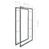 vidaXL Firewood Rack Black 80x25x150 cm Steel - Image 7