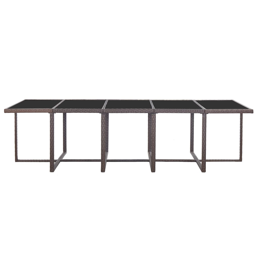8719883755076_g_en_hd_5 vidaXL 15 Piece Outdoor Dining Set with Cushions Poly Rattan Brown - Image 6