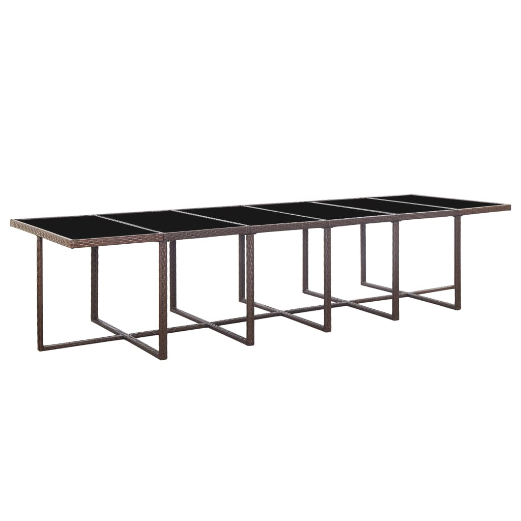 8719883755144_g_en_hd_2 vidaXL 17 Piece Outdoor Dining Set with Cushions Poly Rattan Brown - Image 3