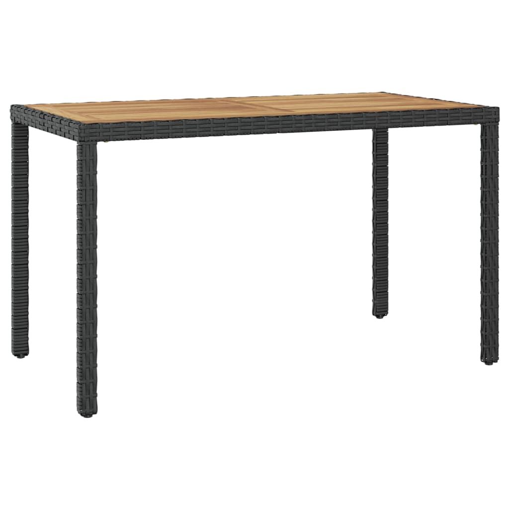 8719883755366_a_en_hd_1 vidaXL Garden Table Black and Brown 123x60x74 cm Solid Acacia Wood - Image 1