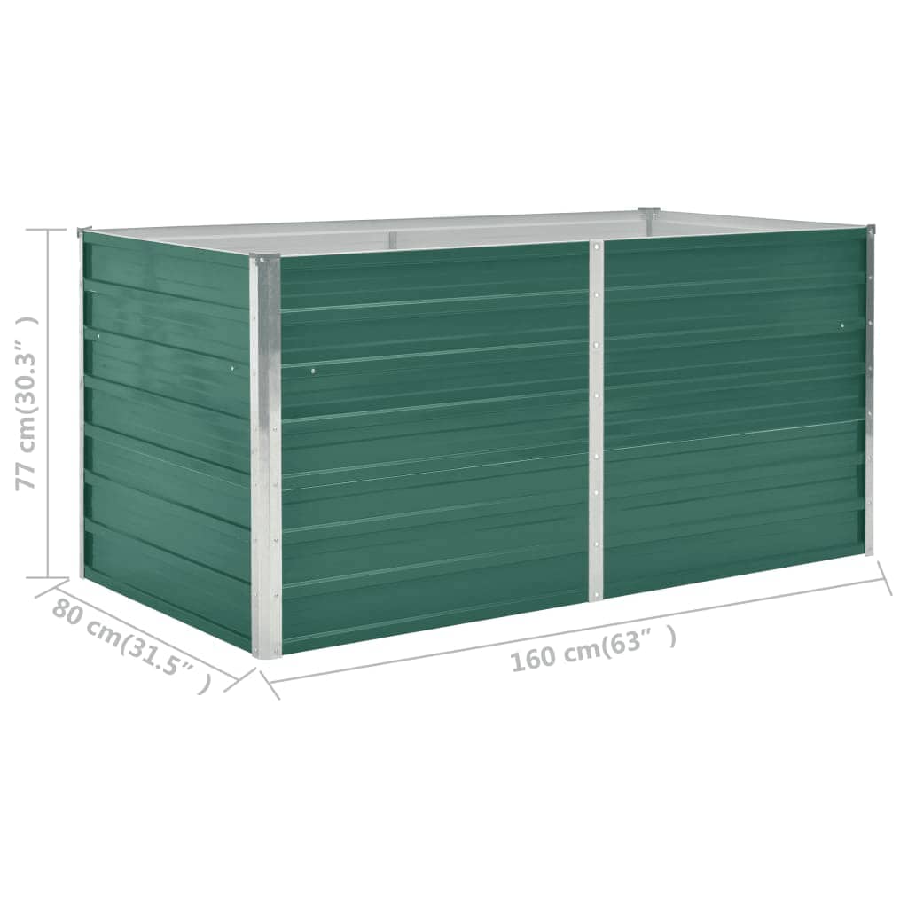 8719883756523_g_en_hd_5 vidaXL Raised Garden Bed 160x80x77 cm Galvanised Steel Green - Image 7