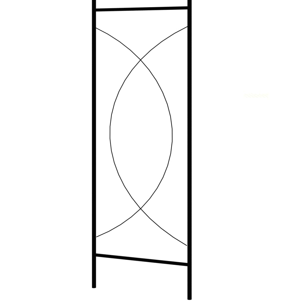 8719883757377_g_en_hd_3 vidaXL Garden Arch Black 150x34x240 cm Iron - Image 4